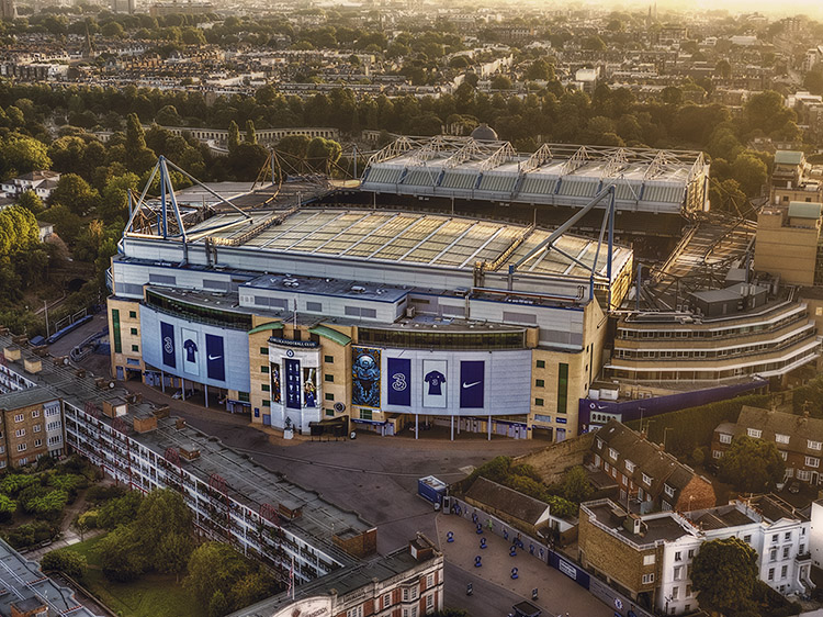 Aerial Photograph of Chelsea - Stamford Bridge