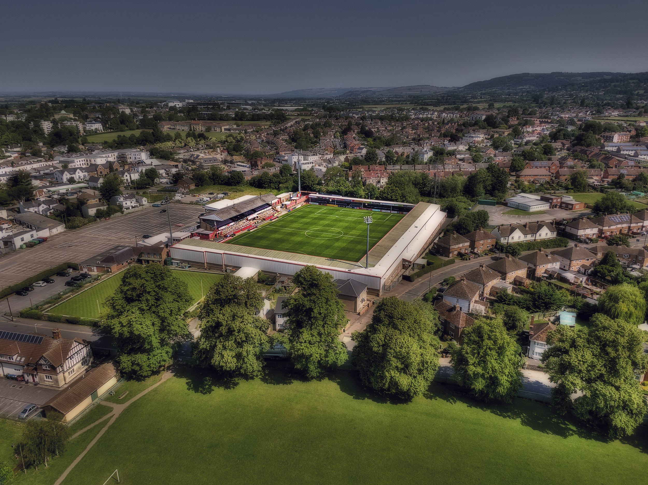 Aerial Photograph of Cheltenham Town - Whaddon Road