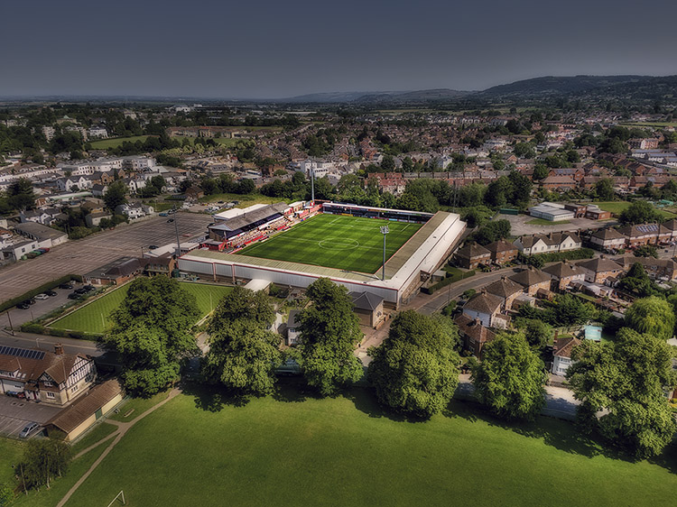 Aerial Photograph of Cheltenham Town - Whaddon Road