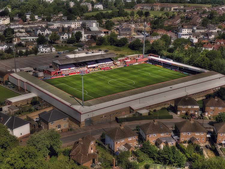 Aerial Photograph of Cheltenham Town - Whaddon Road