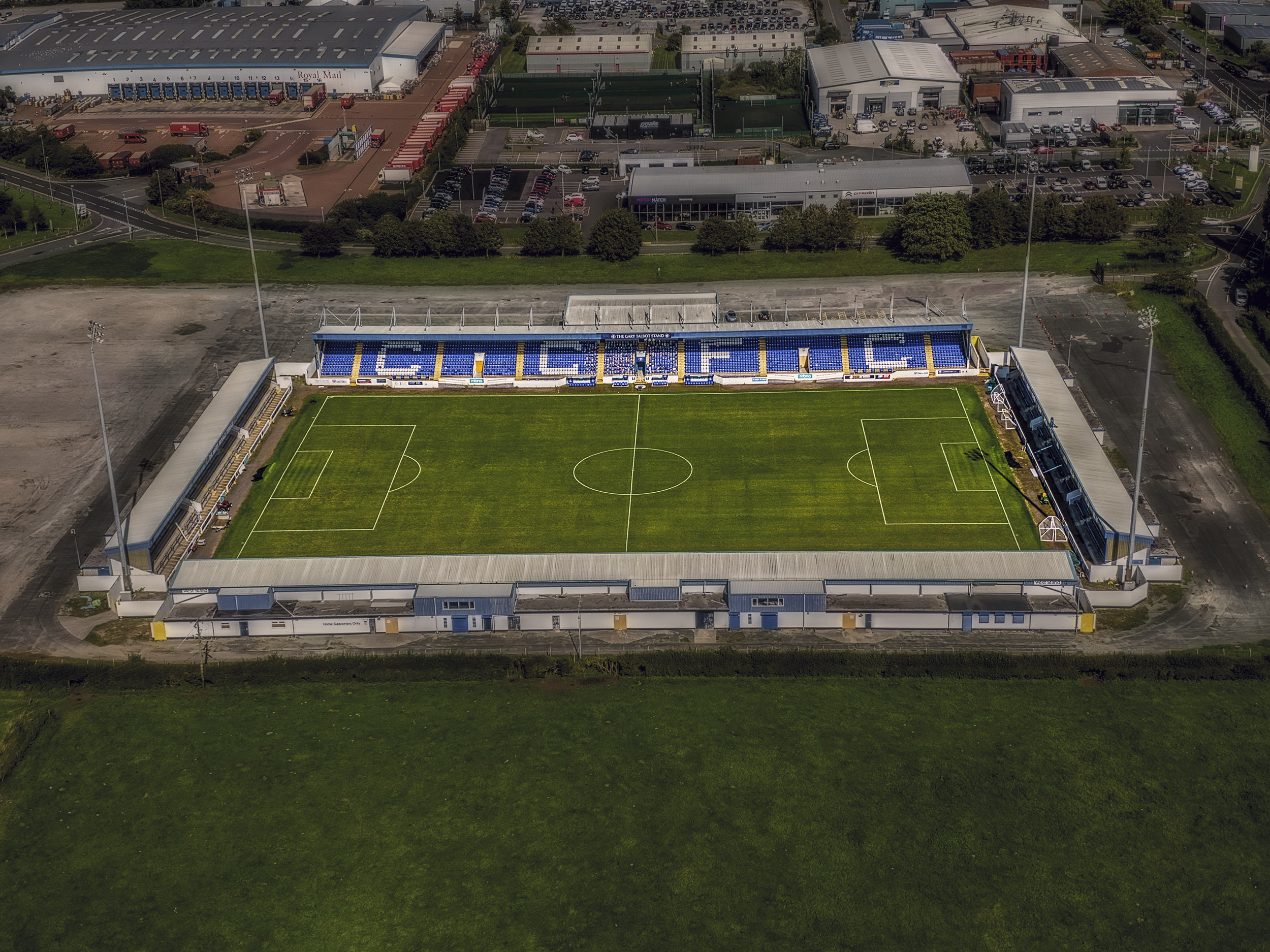 Aerial Photograph of Chester - Swansway Chester Stadium