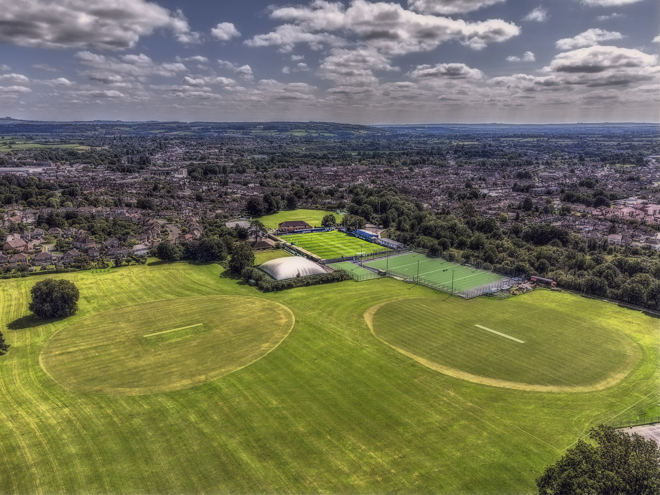 Aerial Photograph of Chippenham Town - Hardenhuish Park