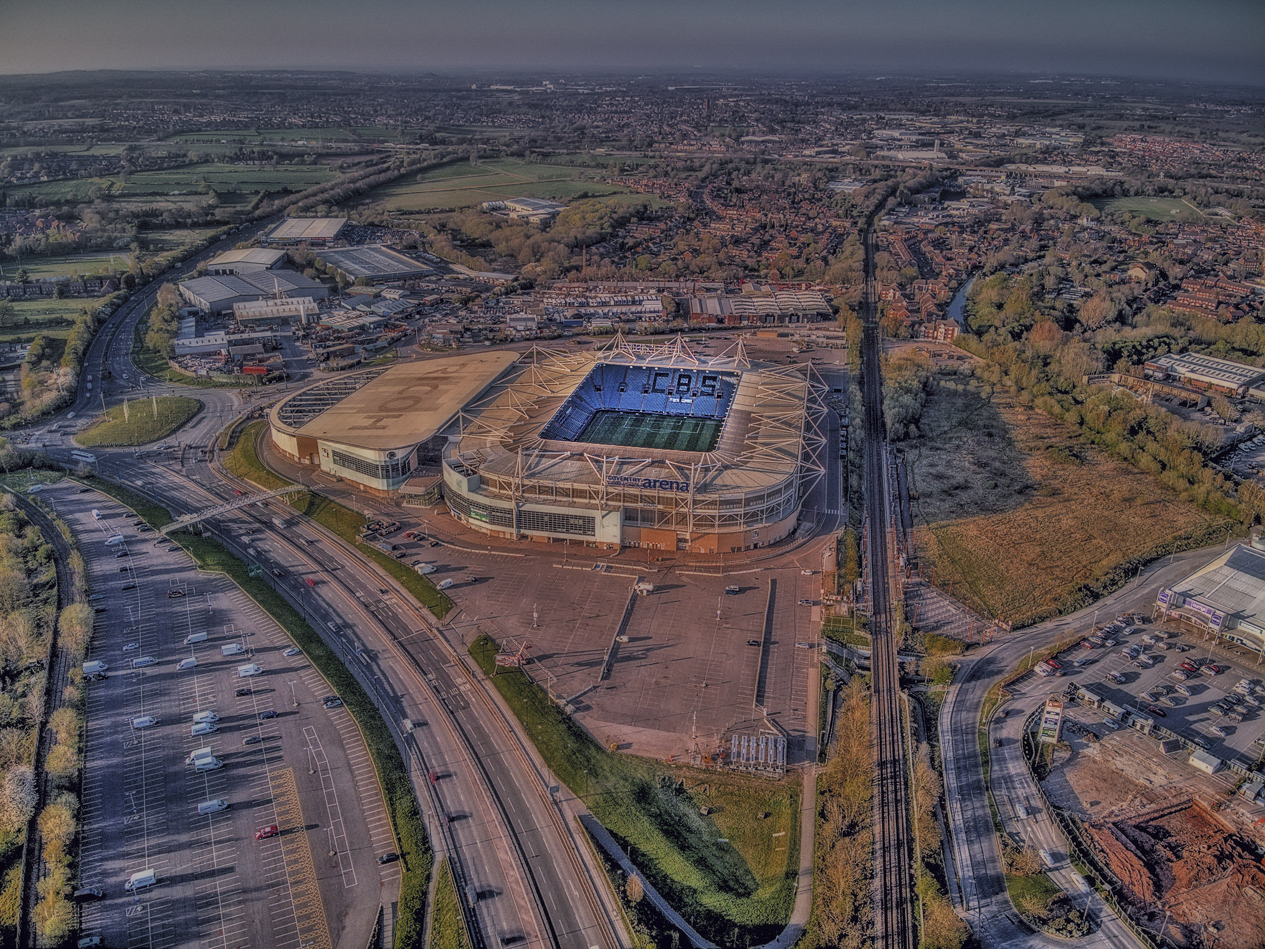 Aerial Photograph of Coventry City - Ricoh Arena