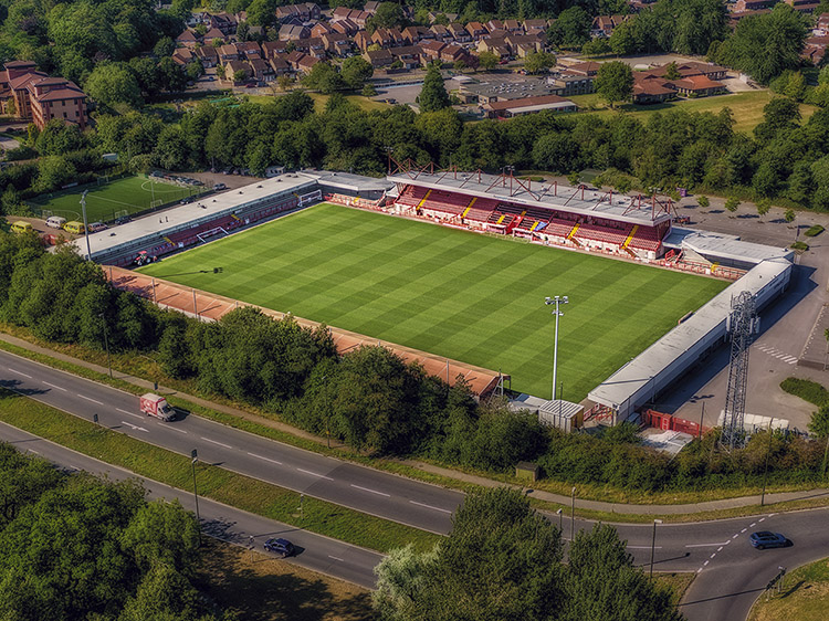 Aerial Photograph of Crawley Town - Broadfield Stadium