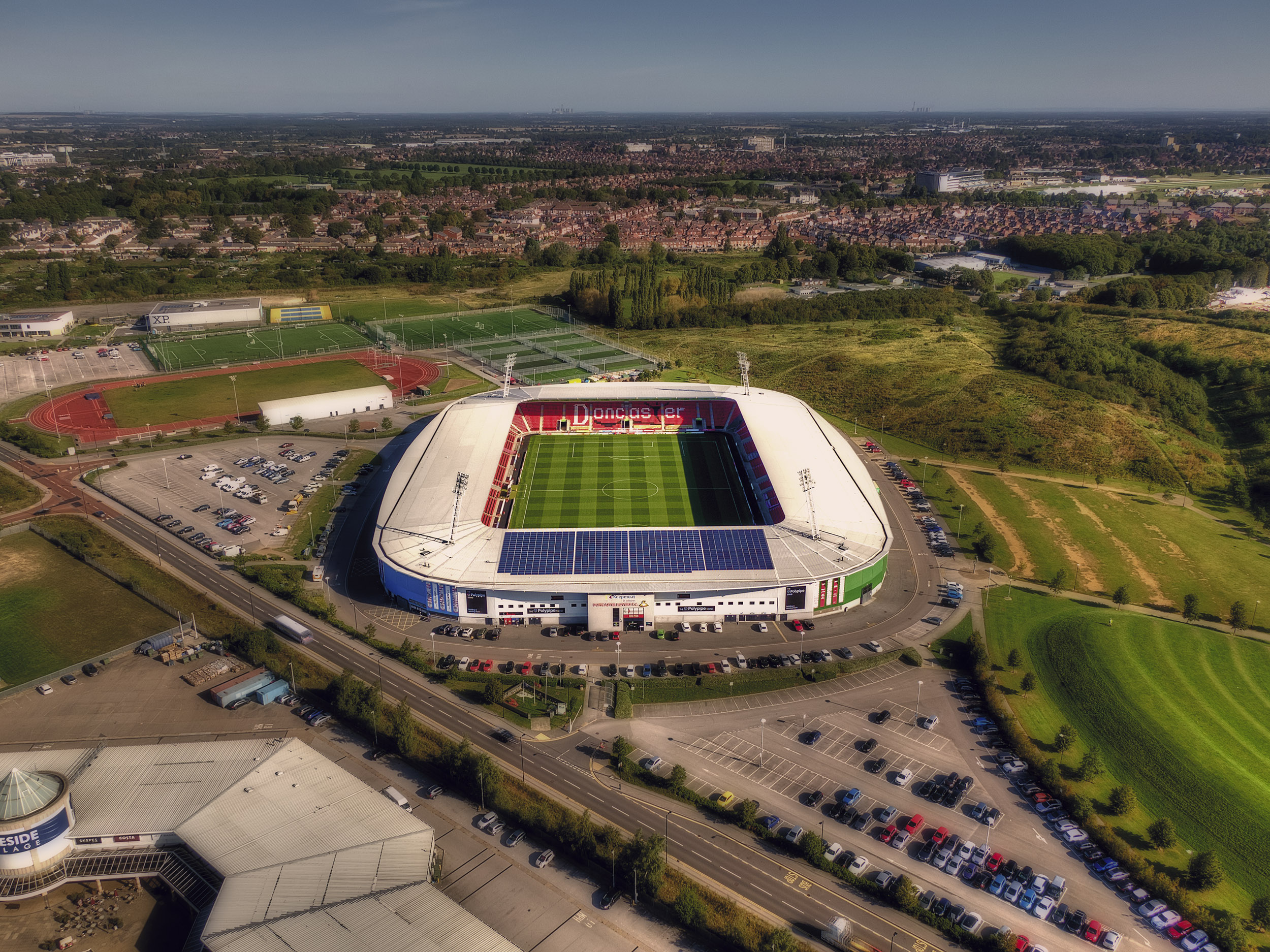 Aerial Photograph of Doncaster Rovers - Keepmoat Stadium