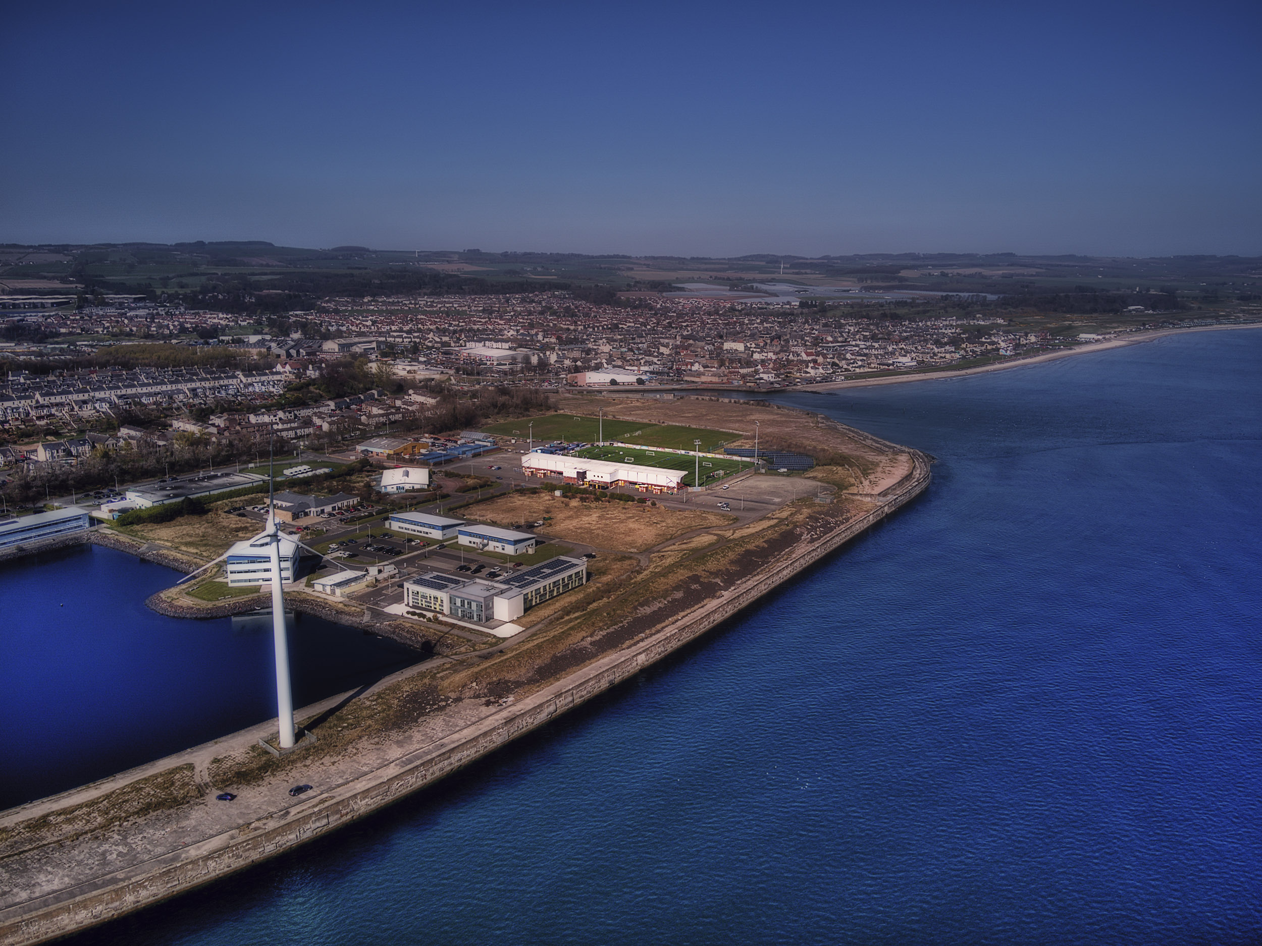 Aerial Photograph of East Fife - Bayview Stadium