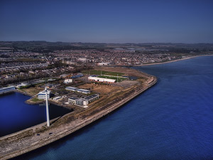 Aerial Photograph of East Fife - Bayview Stadium