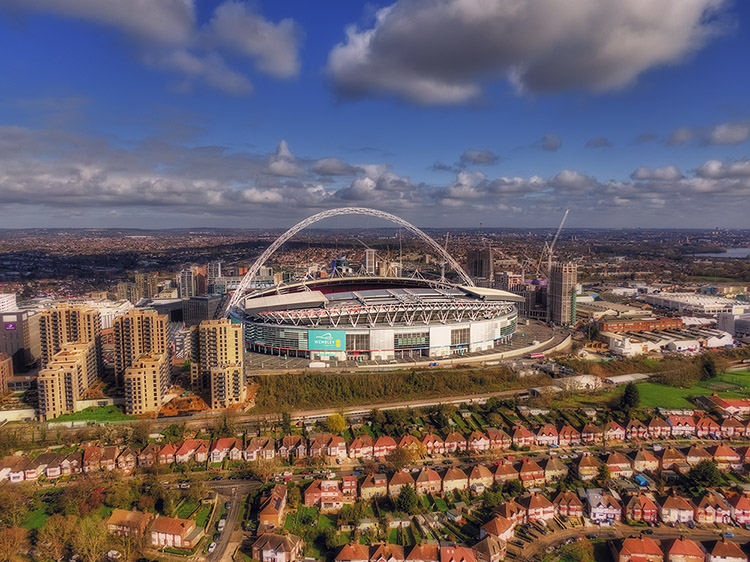 Aerial Photograph of England - Wembley