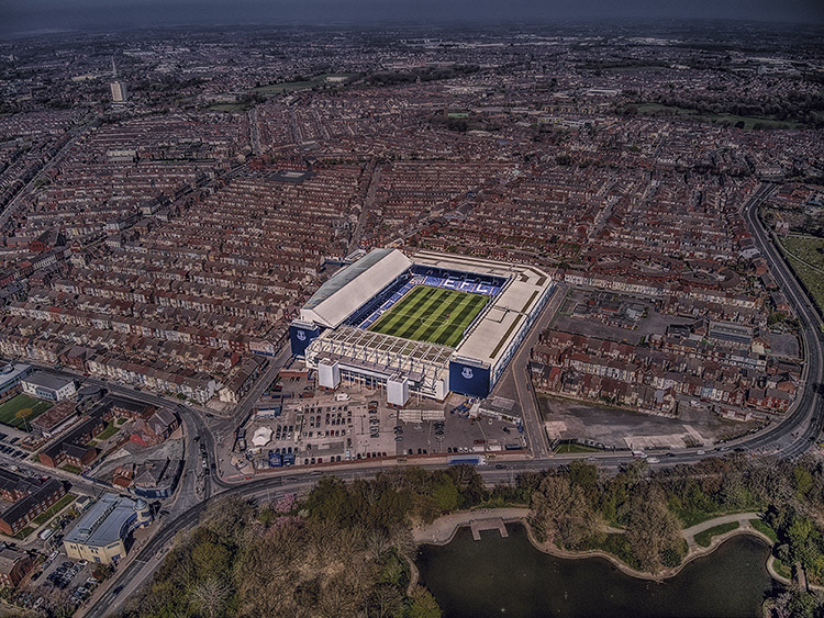 Aerial Photograph of Everton - Goodison Park