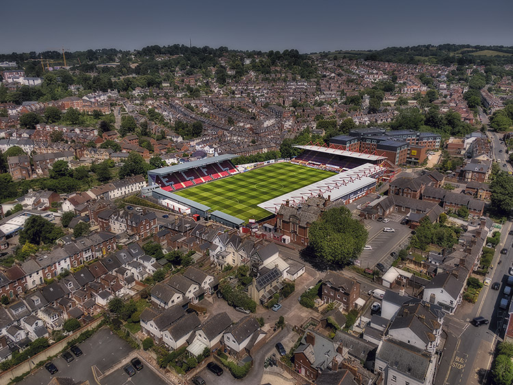 Aerial Photograph of Exeter City - St James Park, Exeter