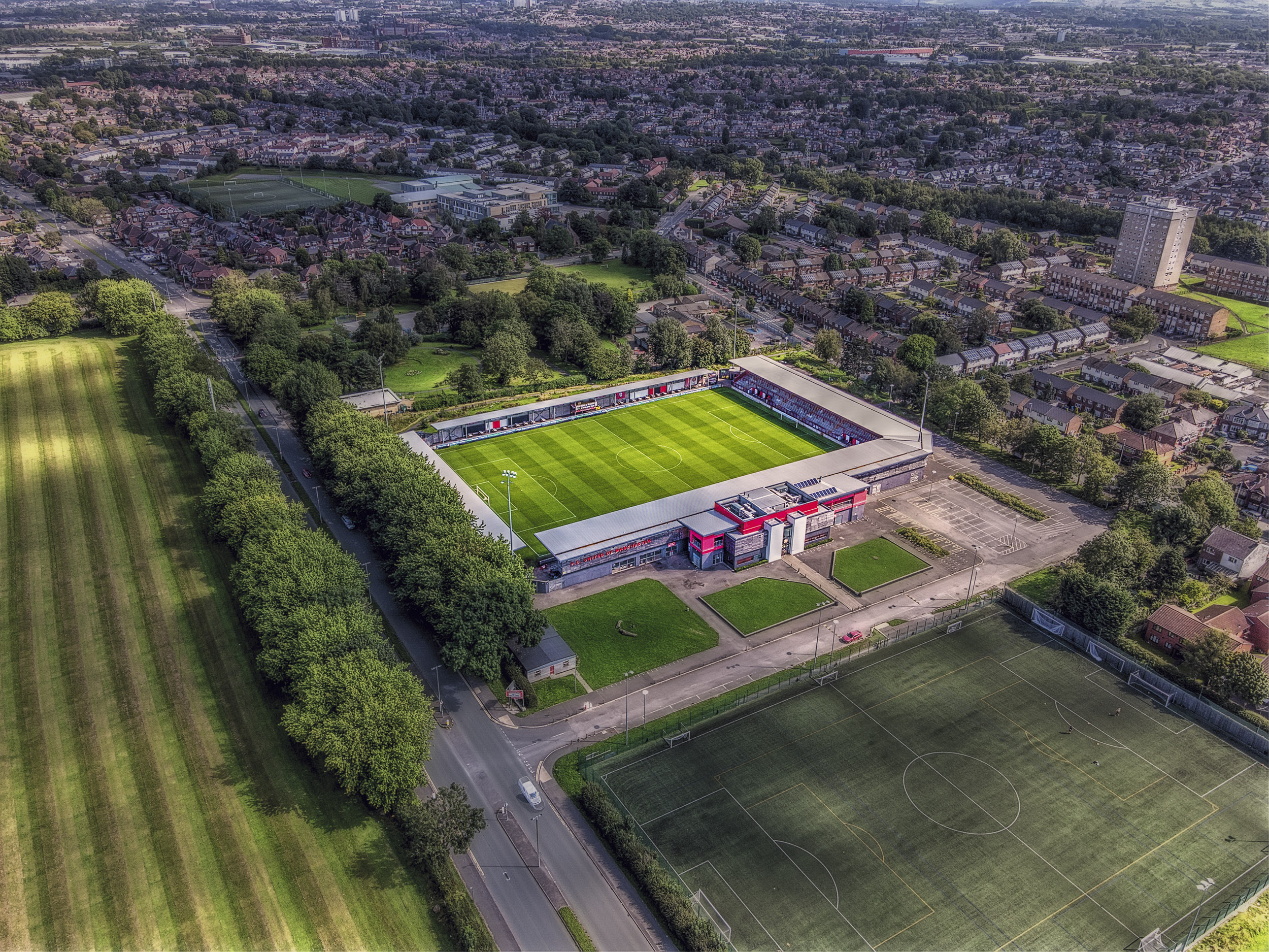 Aerial Photograph of FC United of Manchester - Broadhurst Park