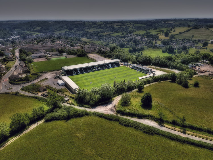Aerial Photograph of Forest Green Rovers - The New Lawn