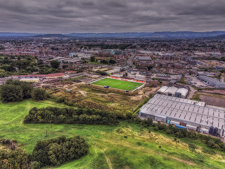 Aerial Photograph of Gloucester City - New Meadow Park