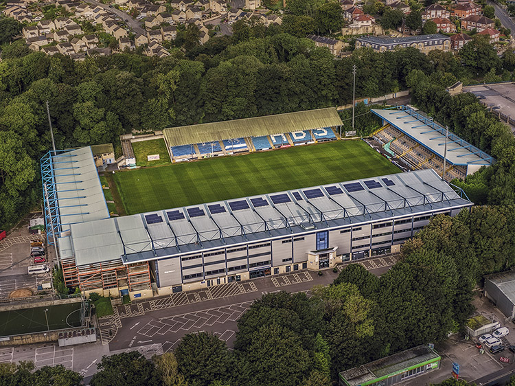 Aerial Photograph of Halifax Town - Shay Stadium