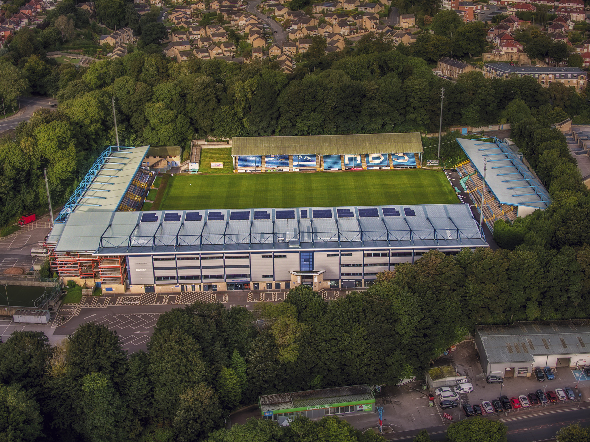Aerial Photograph of Halifax Town - Shay Stadium