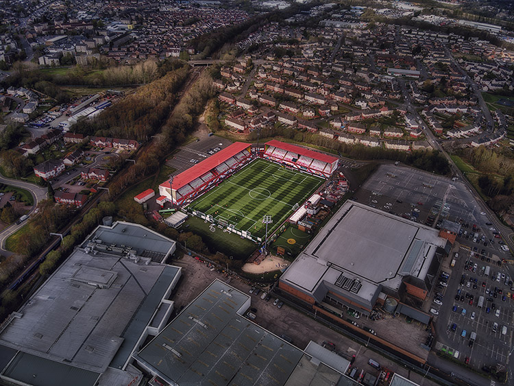Aerial Photograph of Hamilton Academical - New Douglas Park