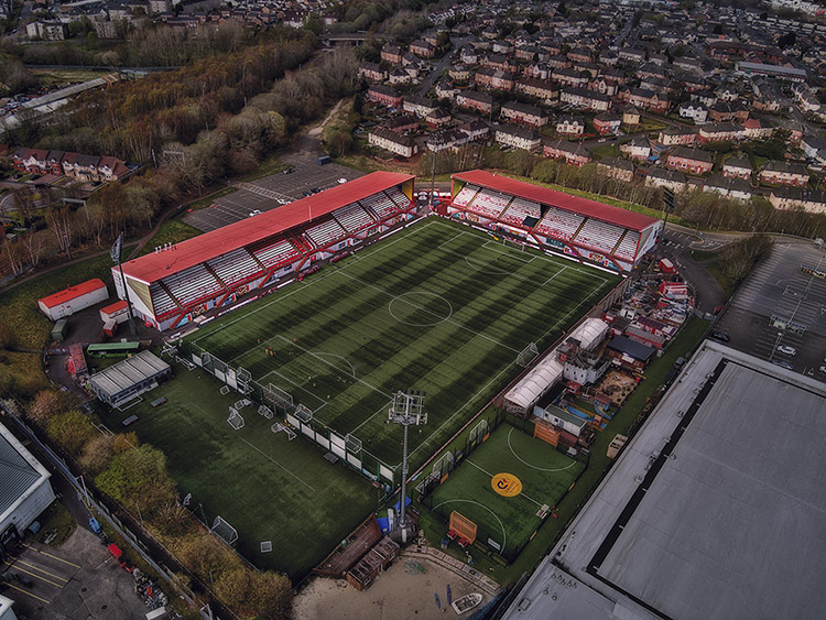 Aerial Photograph of Hamilton Academical - New Douglas Park