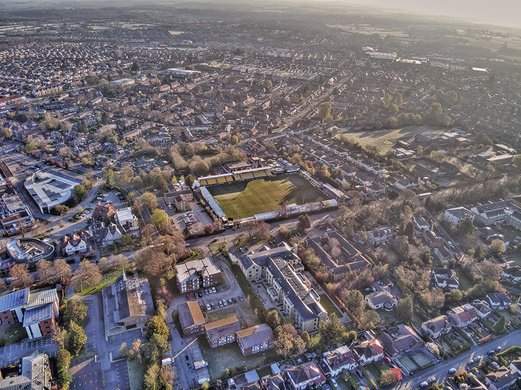 Aerial Photograph of Harrogate Town - Wetherby Road