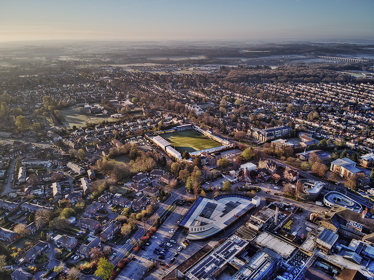 Aerial Photograph of Harrogate Town - Wetherby Road