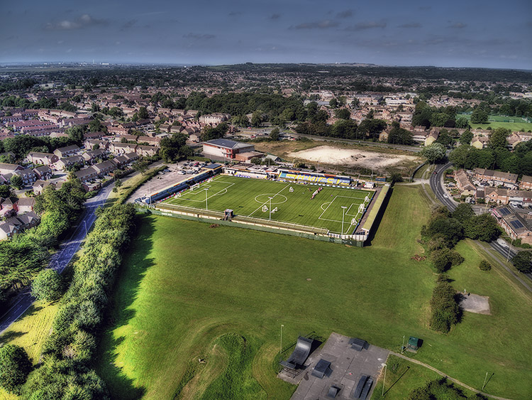 Aerial Photograph of Havant & Waterlooville - Draper Tools Community Stadium
