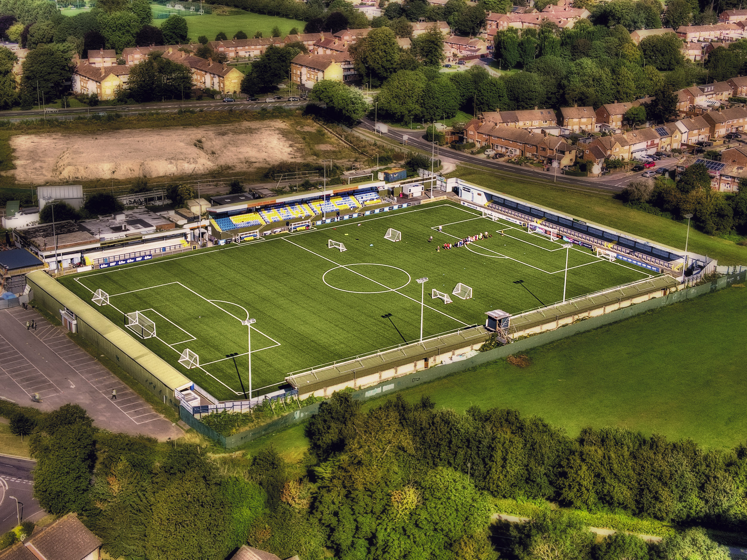 Aerial Photograph of Havant & Waterlooville - Draper Tools Community Stadium