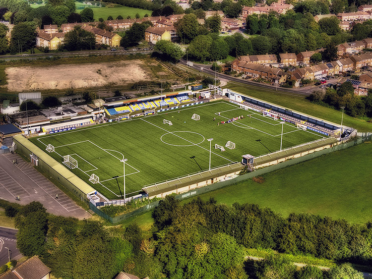 Aerial Photograph of Havant & Waterlooville - Draper Tools Community Stadium