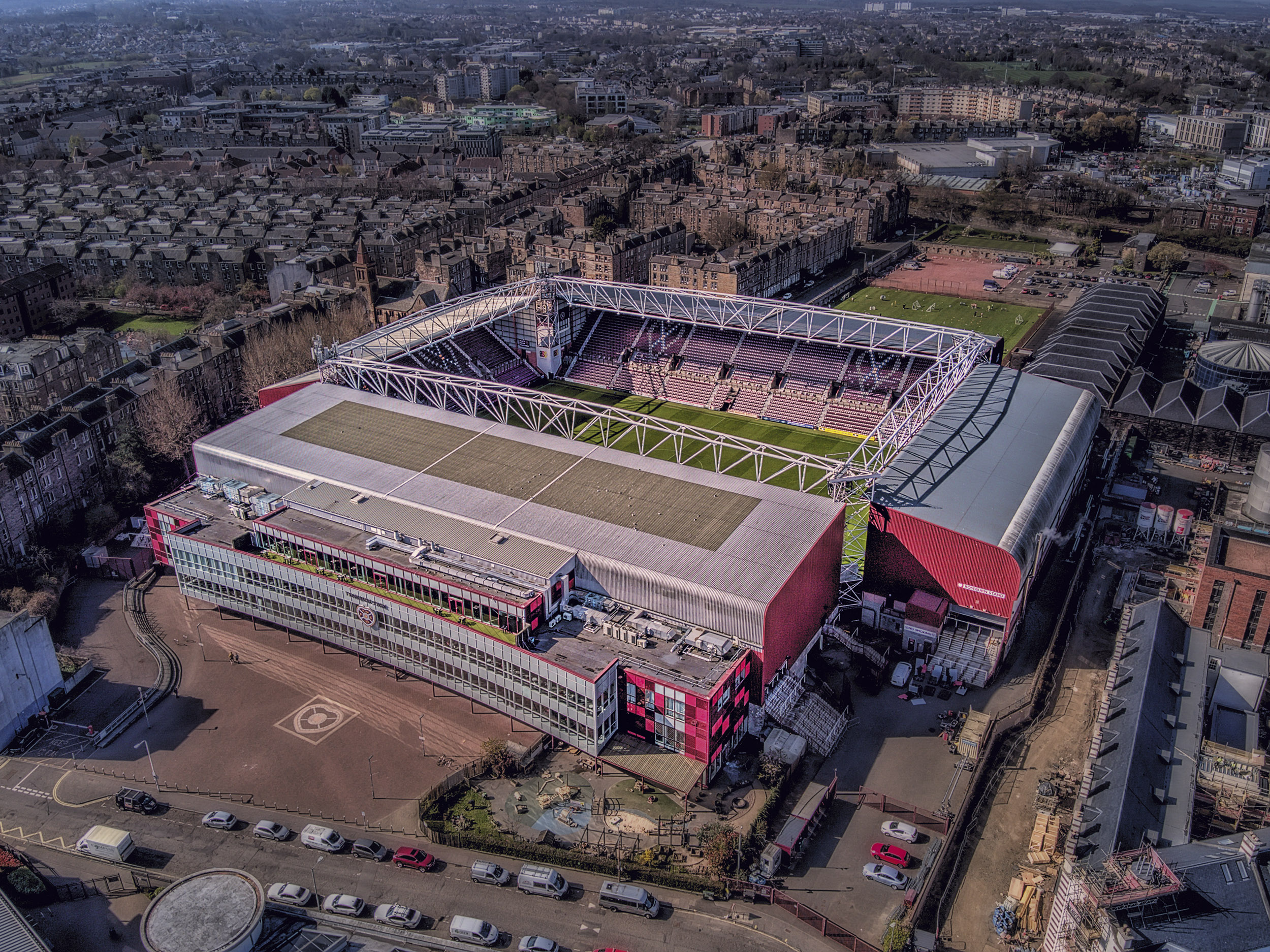 Aerial Photograph of Heart of Midlothian - Tynecastle