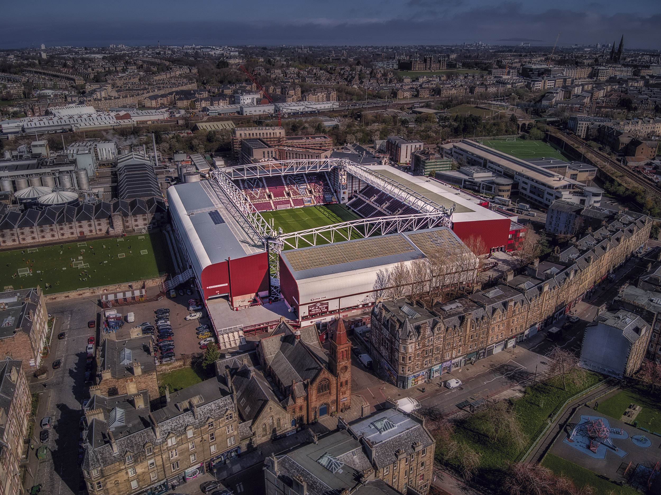 Aerial Photograph of Heart of Midlothian - Tynecastle