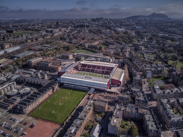 Aerial Photograph of Heart of Midlothian - Tynecastle