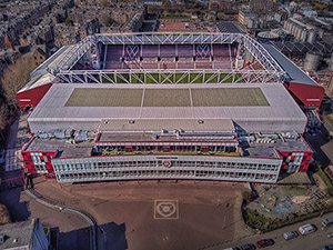 Aerial Photograph of Heart of Midlothian - Tynecastle