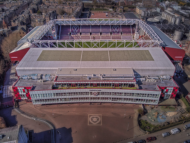 Aerial Photograph of Heart of Midlothian - Tynecastle