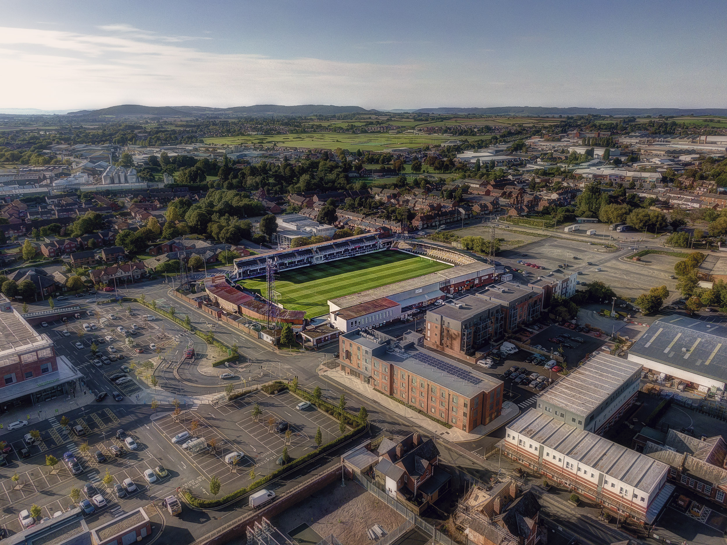 Aerial Photograph of Hereford United - Edgar Street