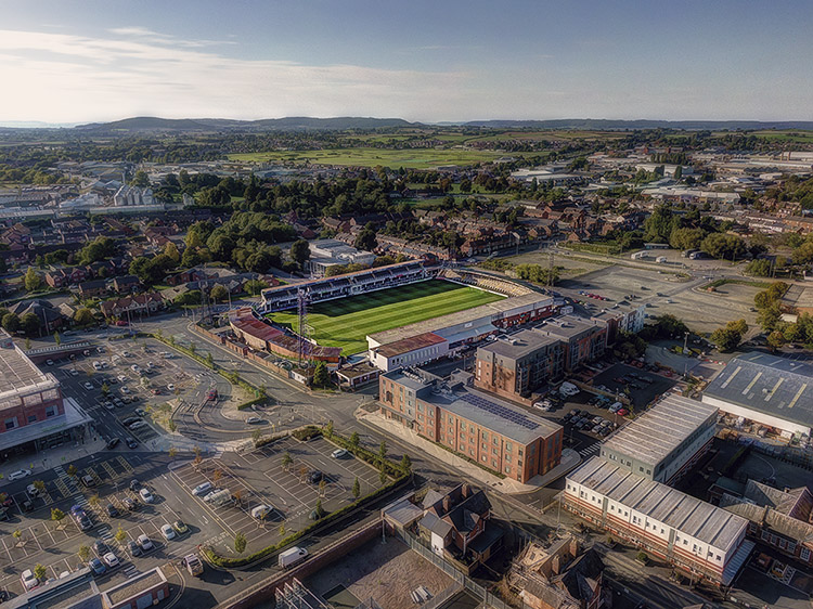 Aerial Photograph of Hereford United - Edgar Street