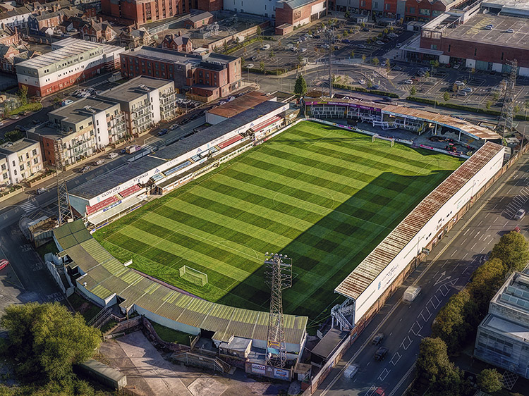 Aerial Photograph of Hereford United - Edgar Street