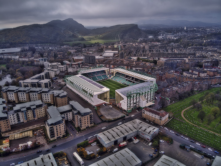 Aerial Photograph of Hibernian - Easter Road