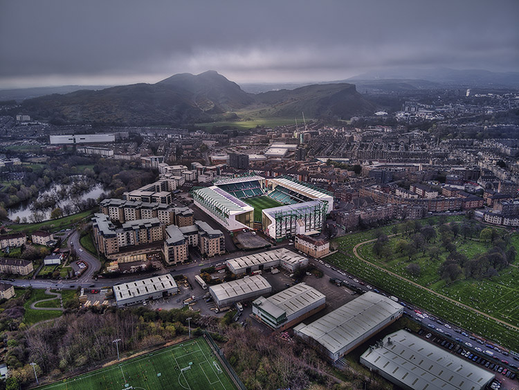 Aerial Photograph of Hibernian - Easter Road