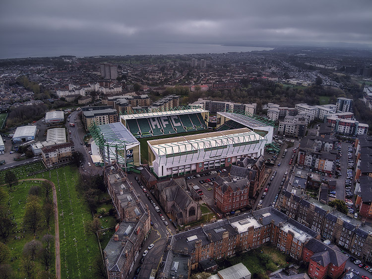 Aerial Photograph of Hibernian - Easter Road