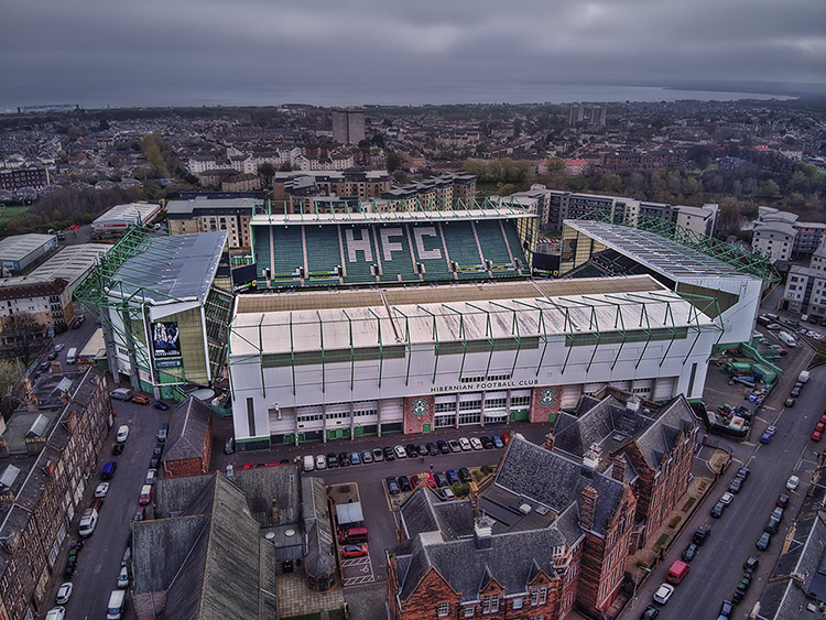Aerial Photograph of Hibernian - Easter Road
