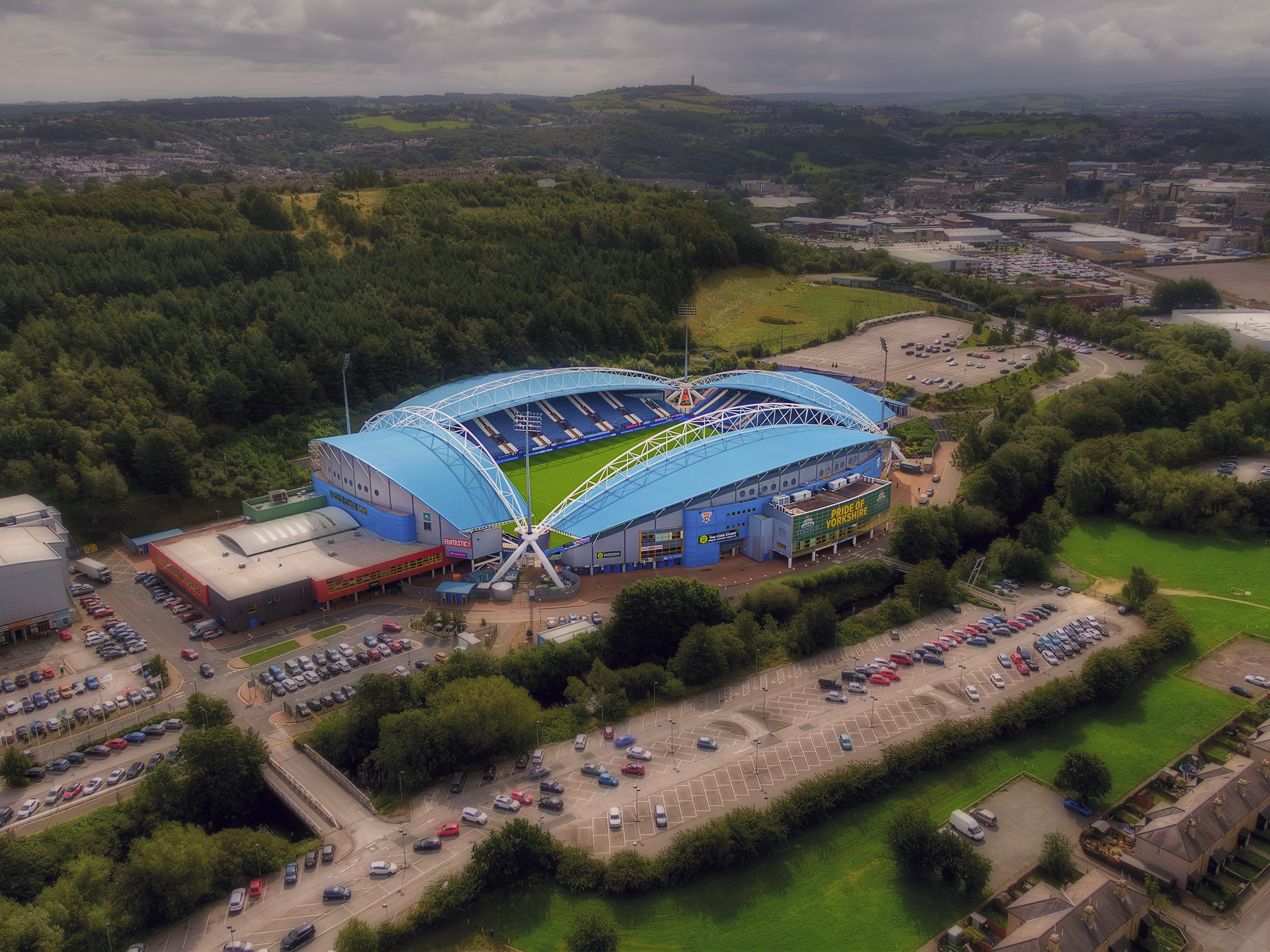 Aerial Photograph of Huddersfield Town - The John Smith's Stadium