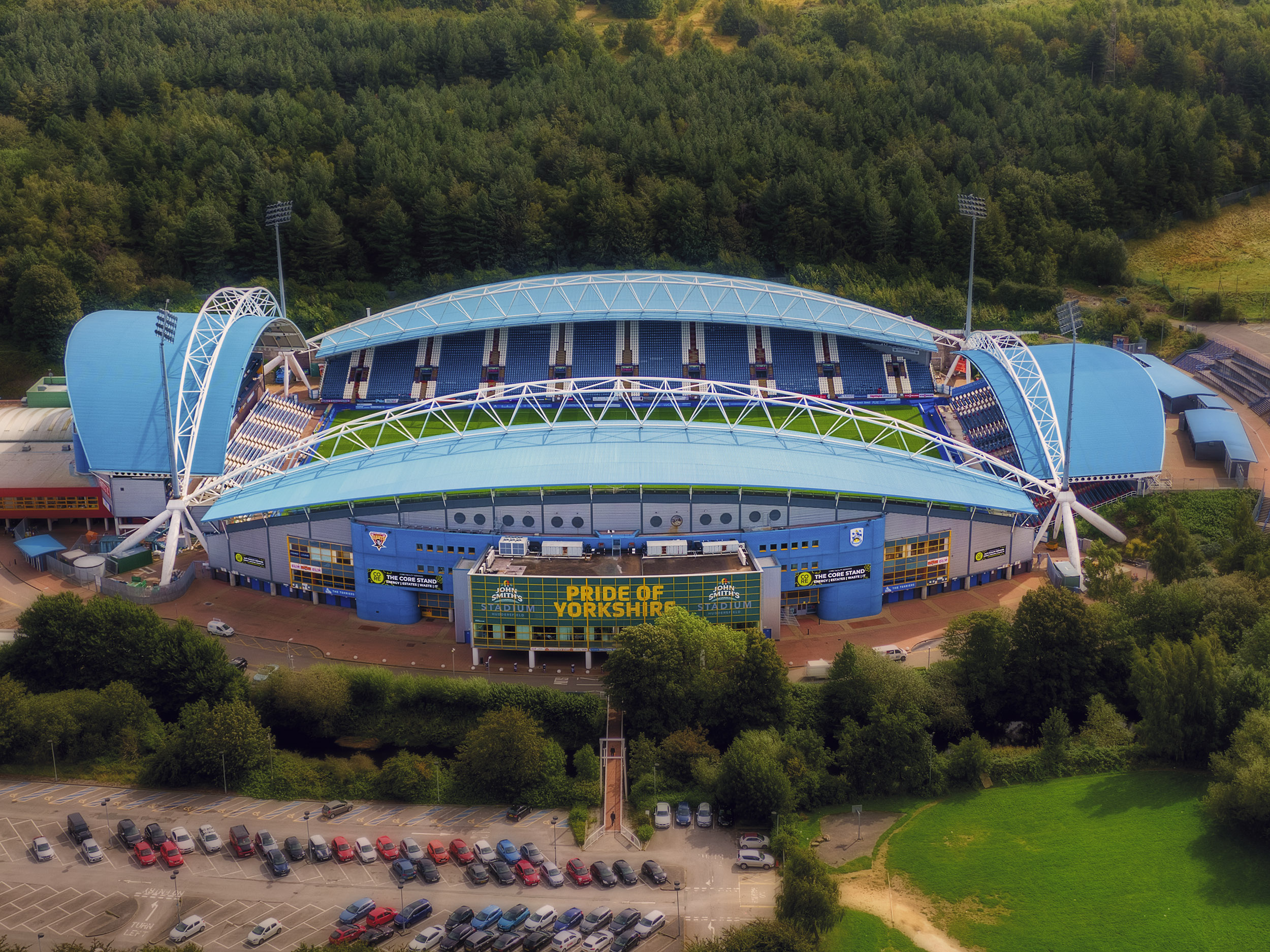 Aerial Photograph of Huddersfield Town - The John Smith's Stadium