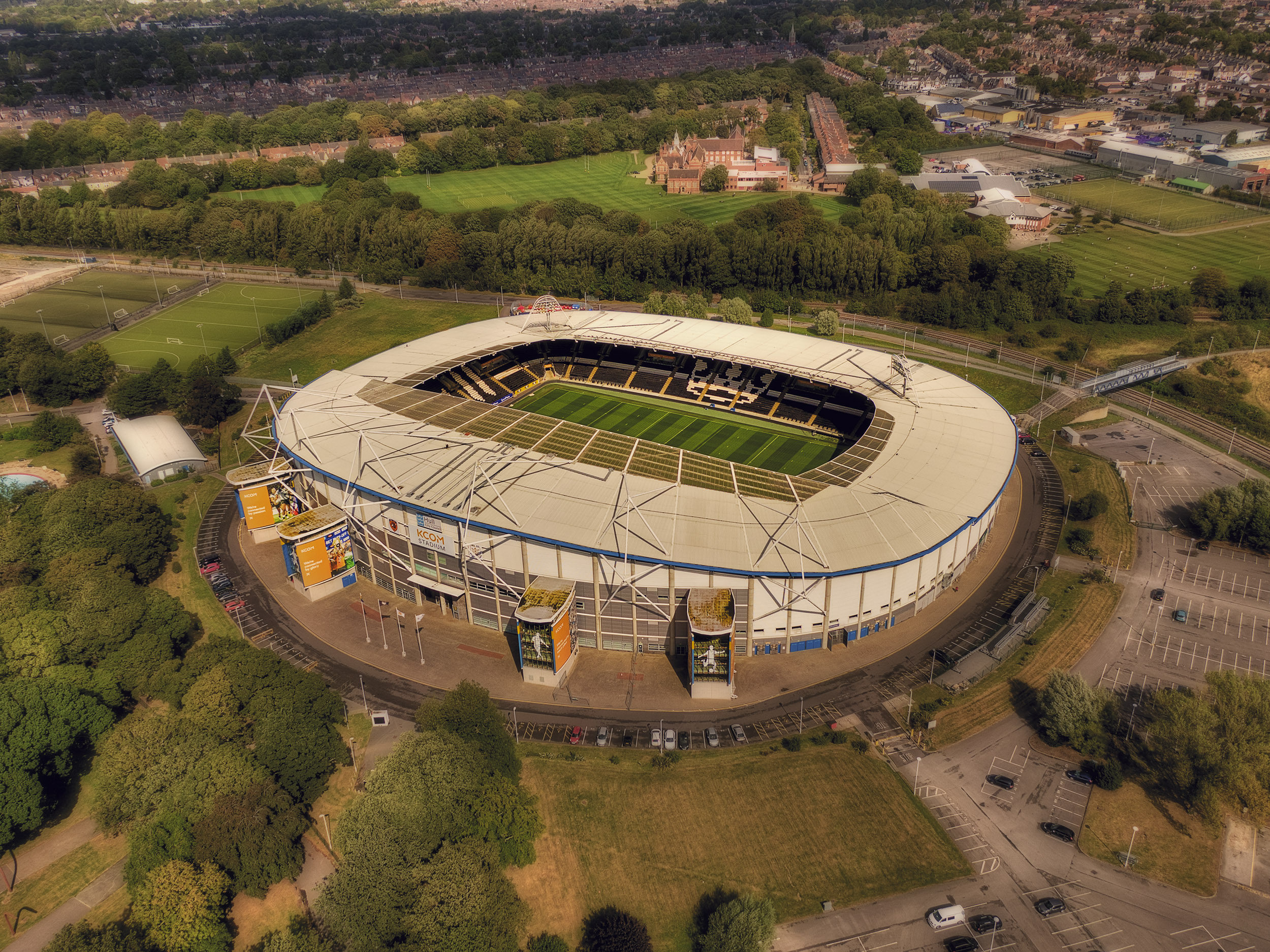 Aerial Photograph of Hull City - KC Stadium