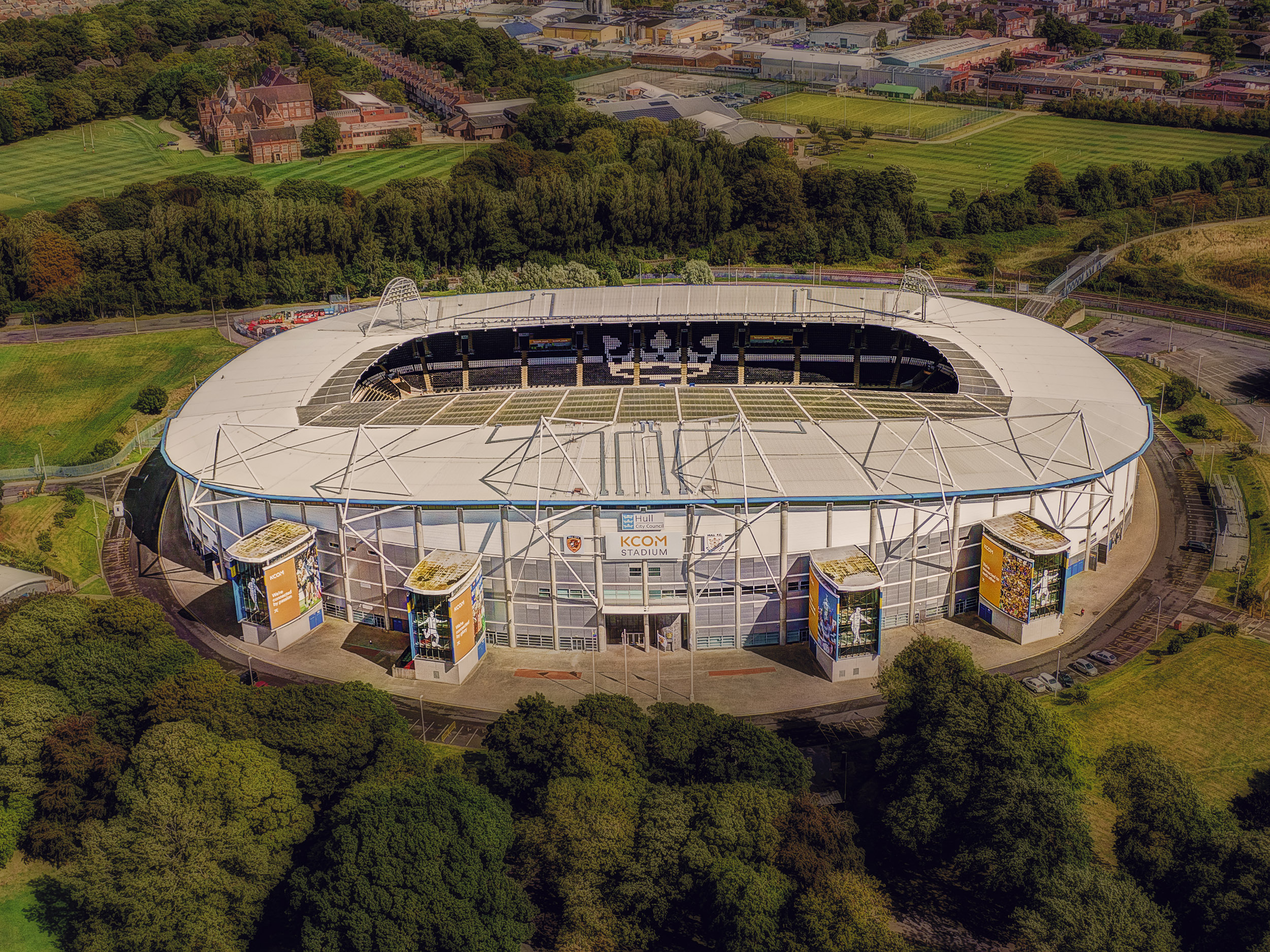 Aerial Photograph of Hull City - KC Stadium