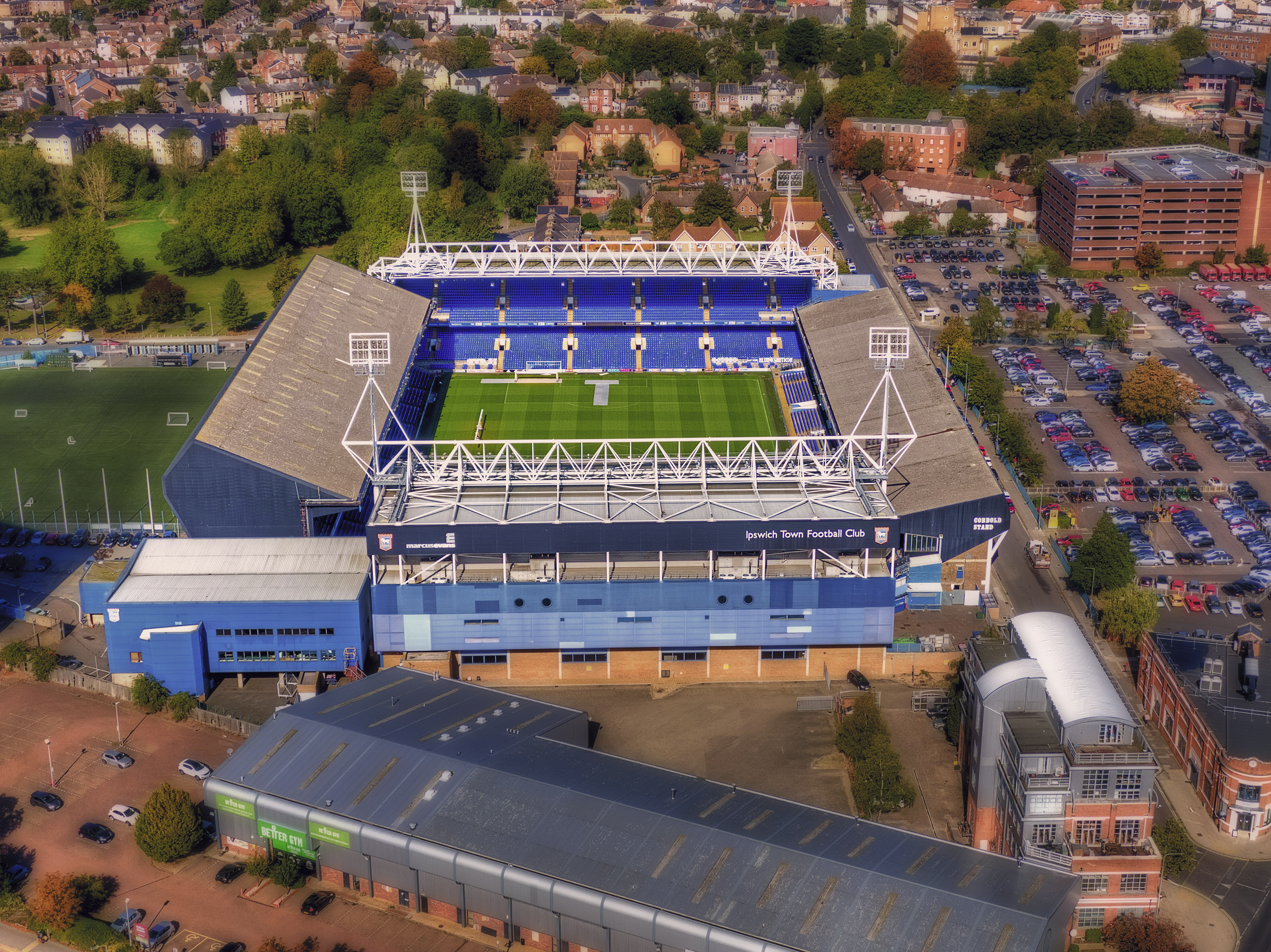 Aerial Photograph of Ipswich Town - Portman Road