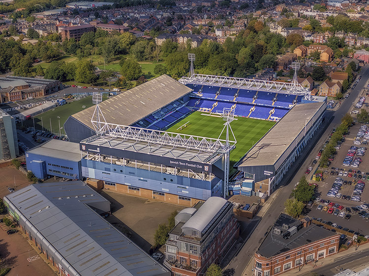 Aerial Photograph of Ipswich Town - Portman Road