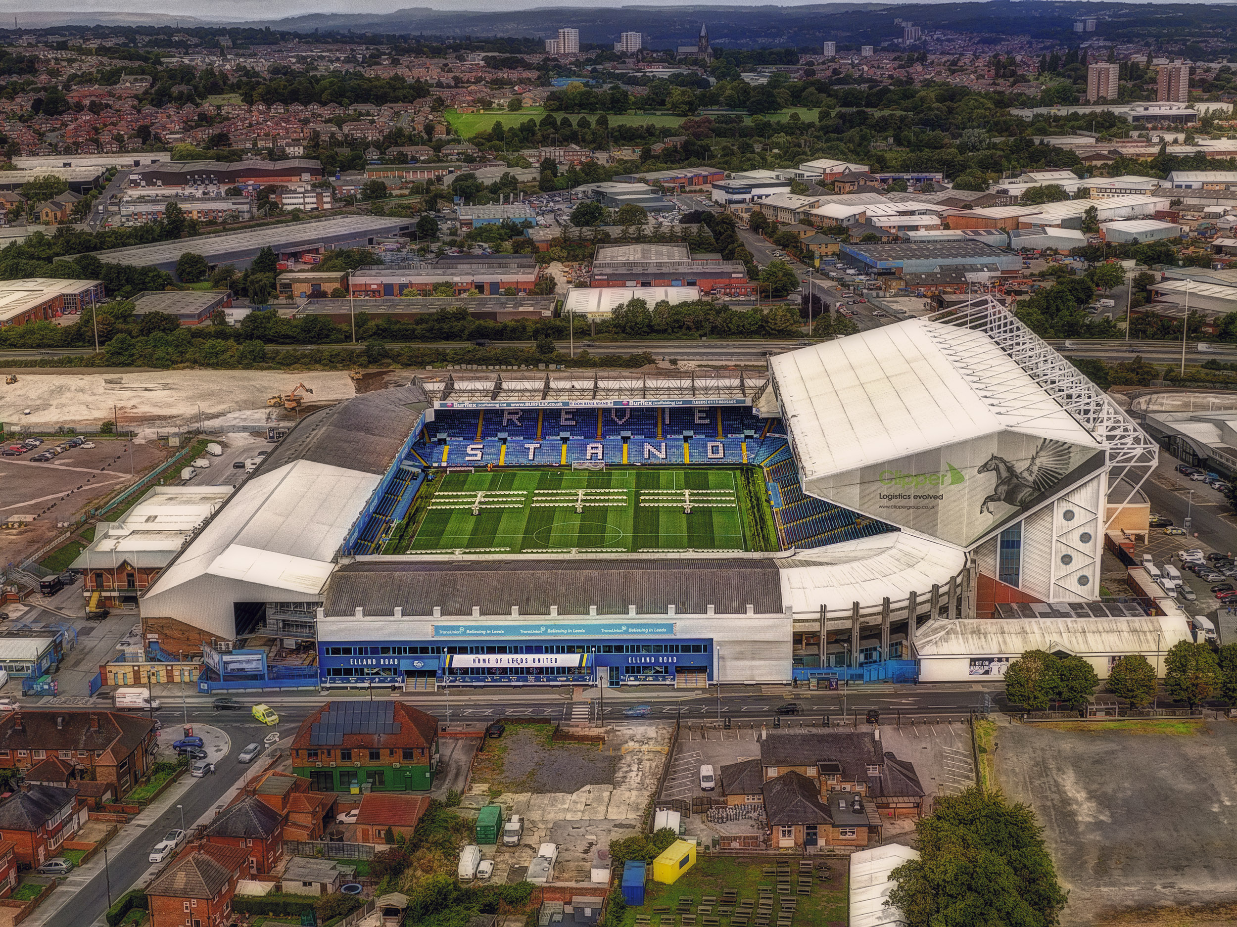 Aerial Photograph of Leeds United - Elland Road