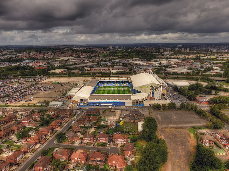 Aerial Photograph of Leeds United - Elland Road