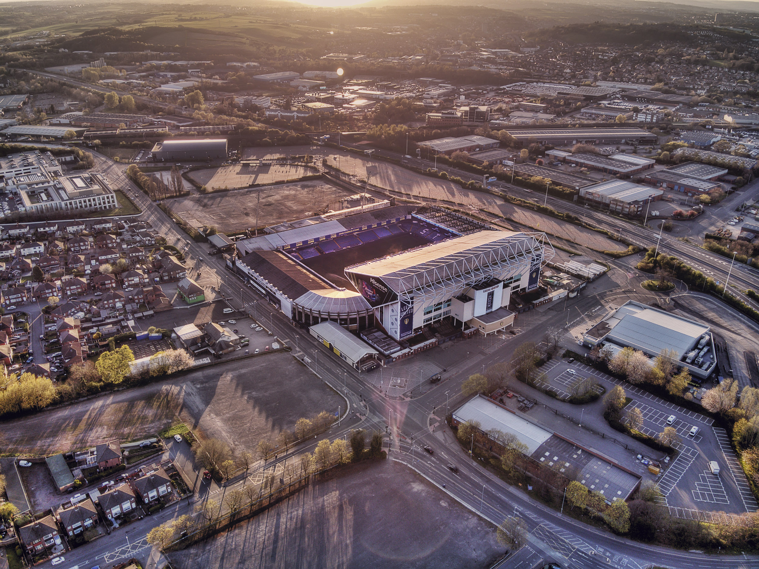 Aerial Photograph of Leeds United - Elland Road