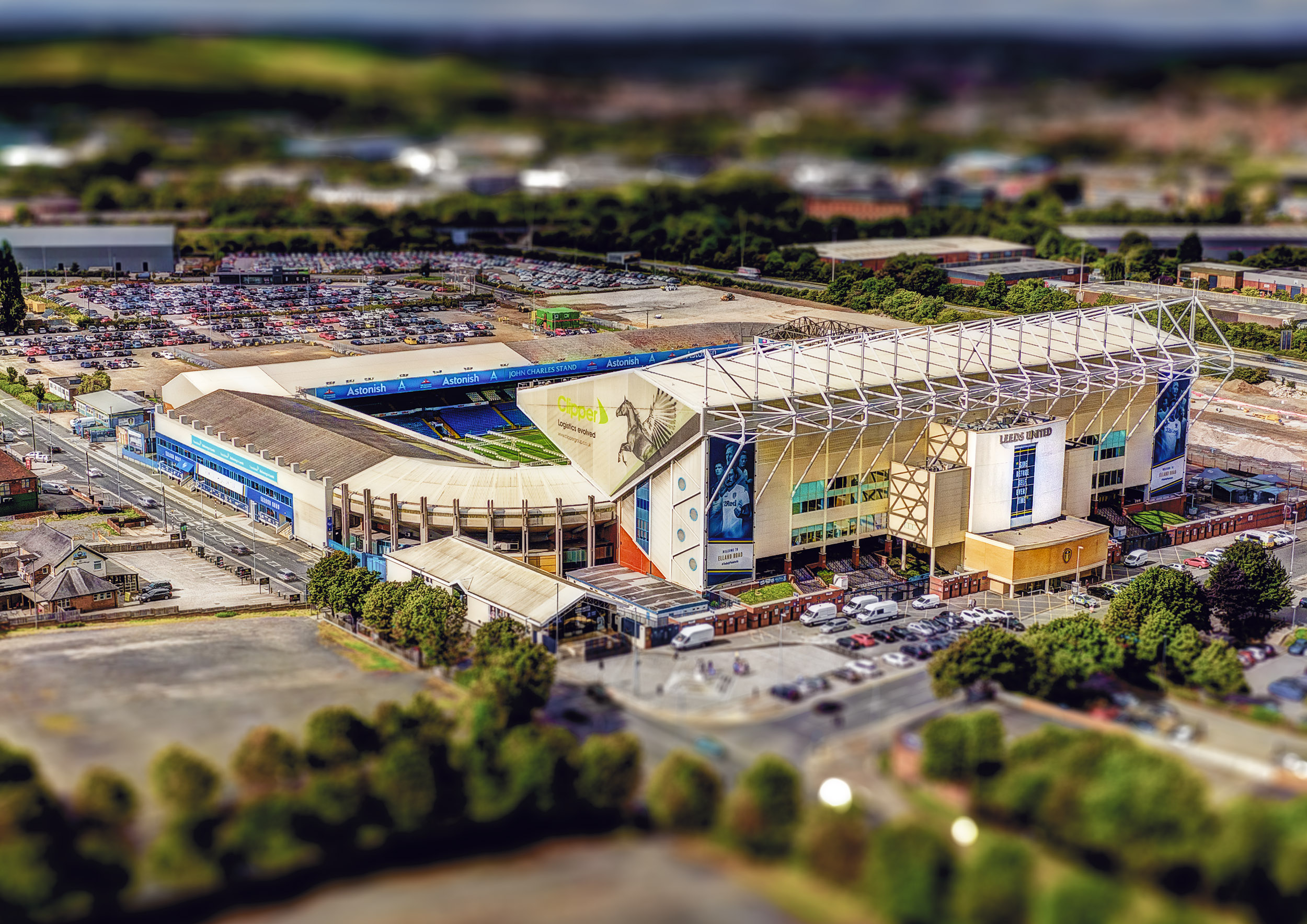 Aerial Photograph of Leeds United - Elland Road