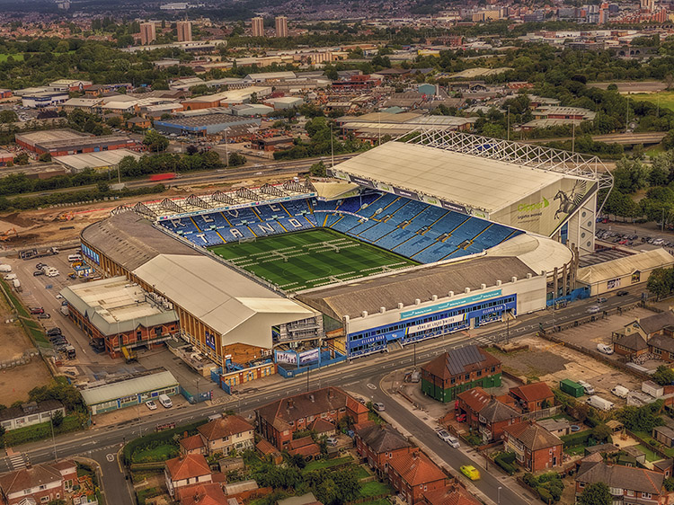 Aerial Photograph of Leeds United - Elland Road
