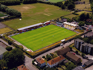 Aerial Photograph of Lewes FC - Dripping Pan
